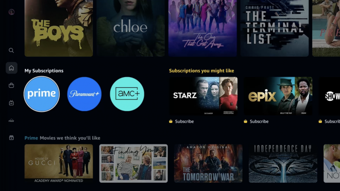 Die neue Oberfl&auml;che von Prime Video (Bild: Amazon)